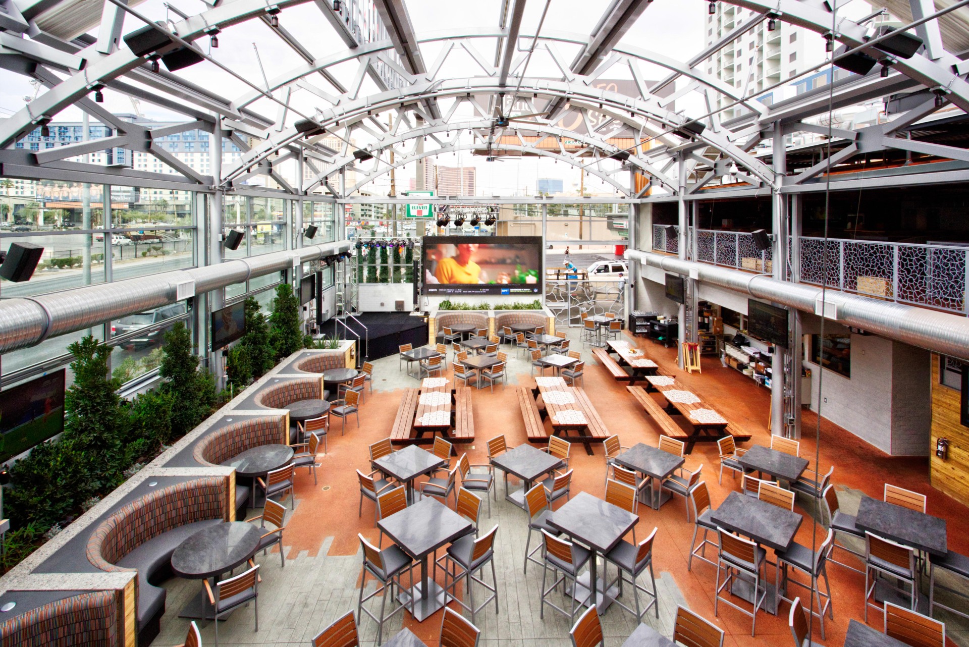 The Front Yard offers outdoor dining with indoor comfort