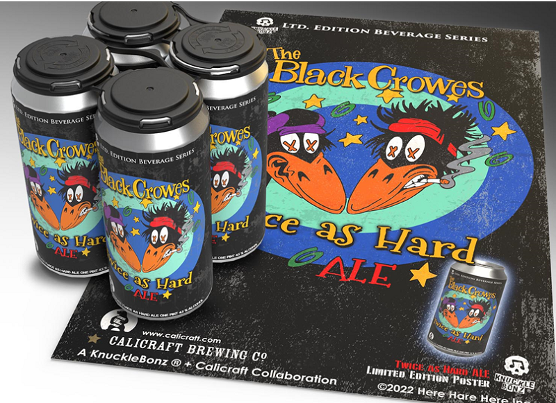 The Black Crowes “Twice as Hard” Ale  is Now Available as part of the  KnuckleBonz Beverage Series