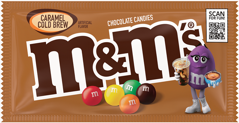 M&M'S Purple Character Makes First On-Pack Debut on NEW M&M'S Caramel Cold Brew Flavor