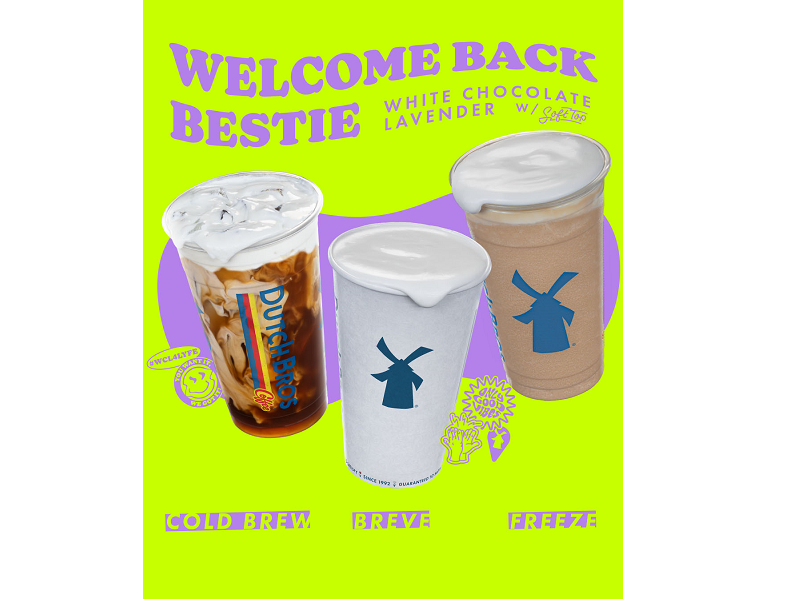 Welcome back bestie, Lavender returns to Dutch Bros