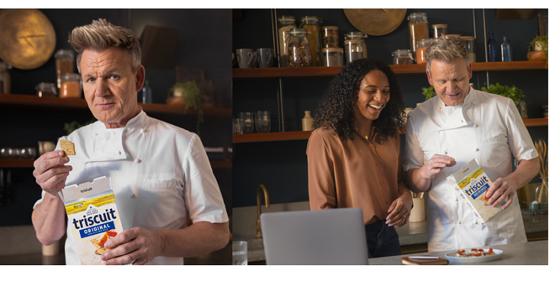 TRISCUIT® Brand Launches New "Unapologetically Wholesome" Campaign with Gordon Ramsay as the personification of a TRISCUIT Cracker: crunchy on the outside, yet incredibly wholesome on the inside