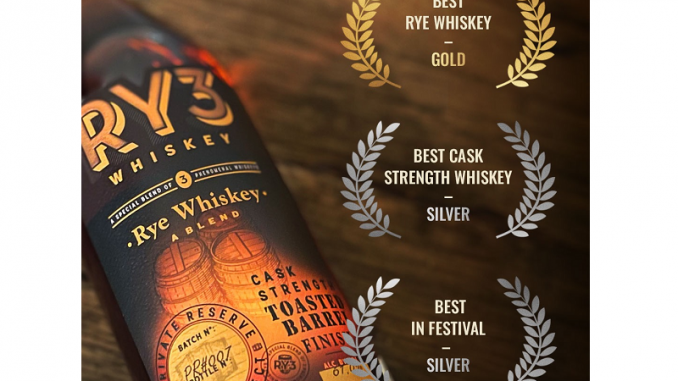 PHENOMENAL SPIRITS RY3 WHISKEY CASK STRENGTH TOASTED BARREL WINS IMPRESSIVE AWARDS AT 2023 NEW ORLEANS BOURBON FESTIVAL