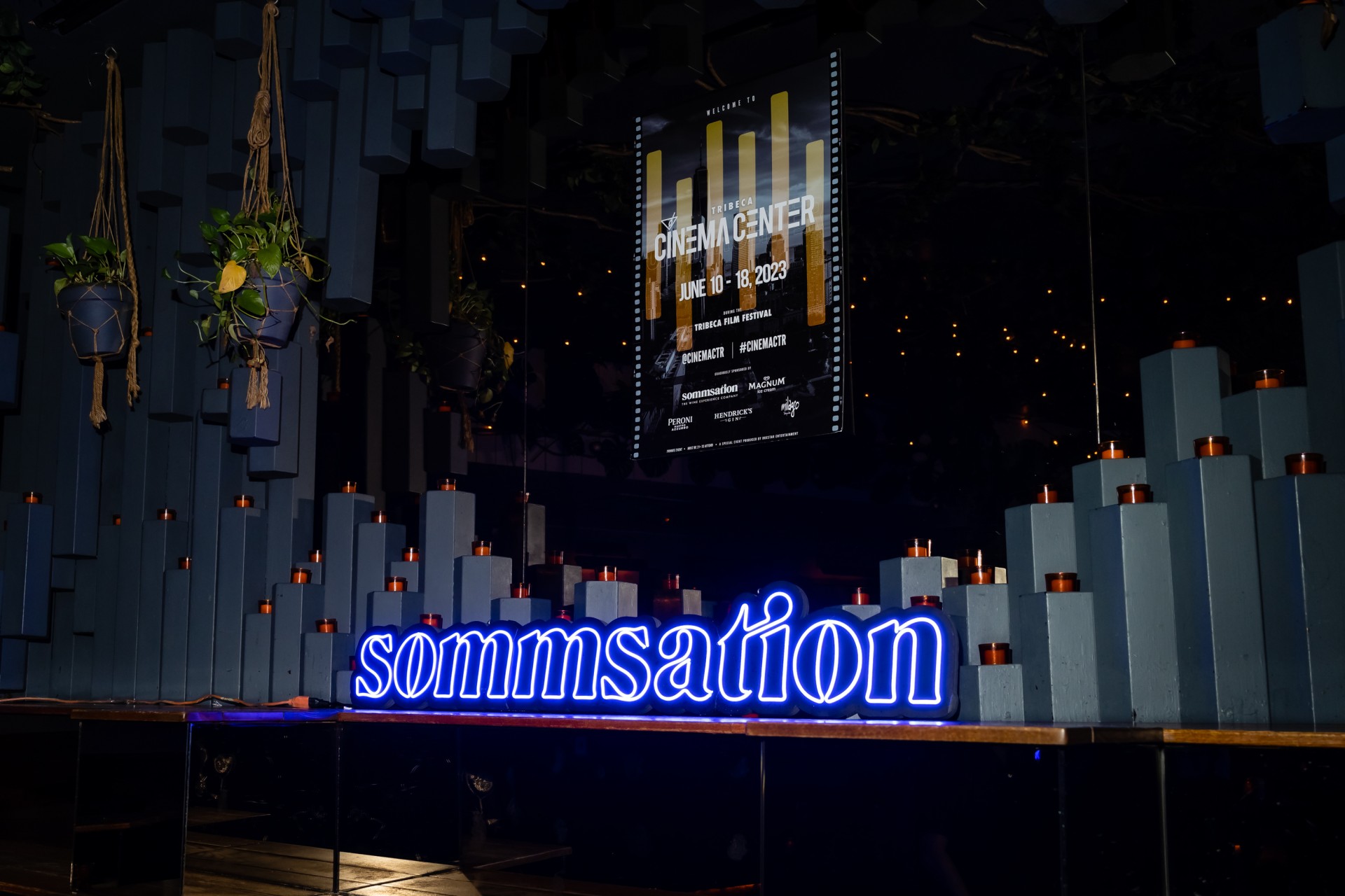 The Tribeca Cinema Center Hospitality Hub Celebrated A Selection of Key 2023 Tribeca Films in New York with Wine Experience Partner Sommsation and Magnum Ice Cream