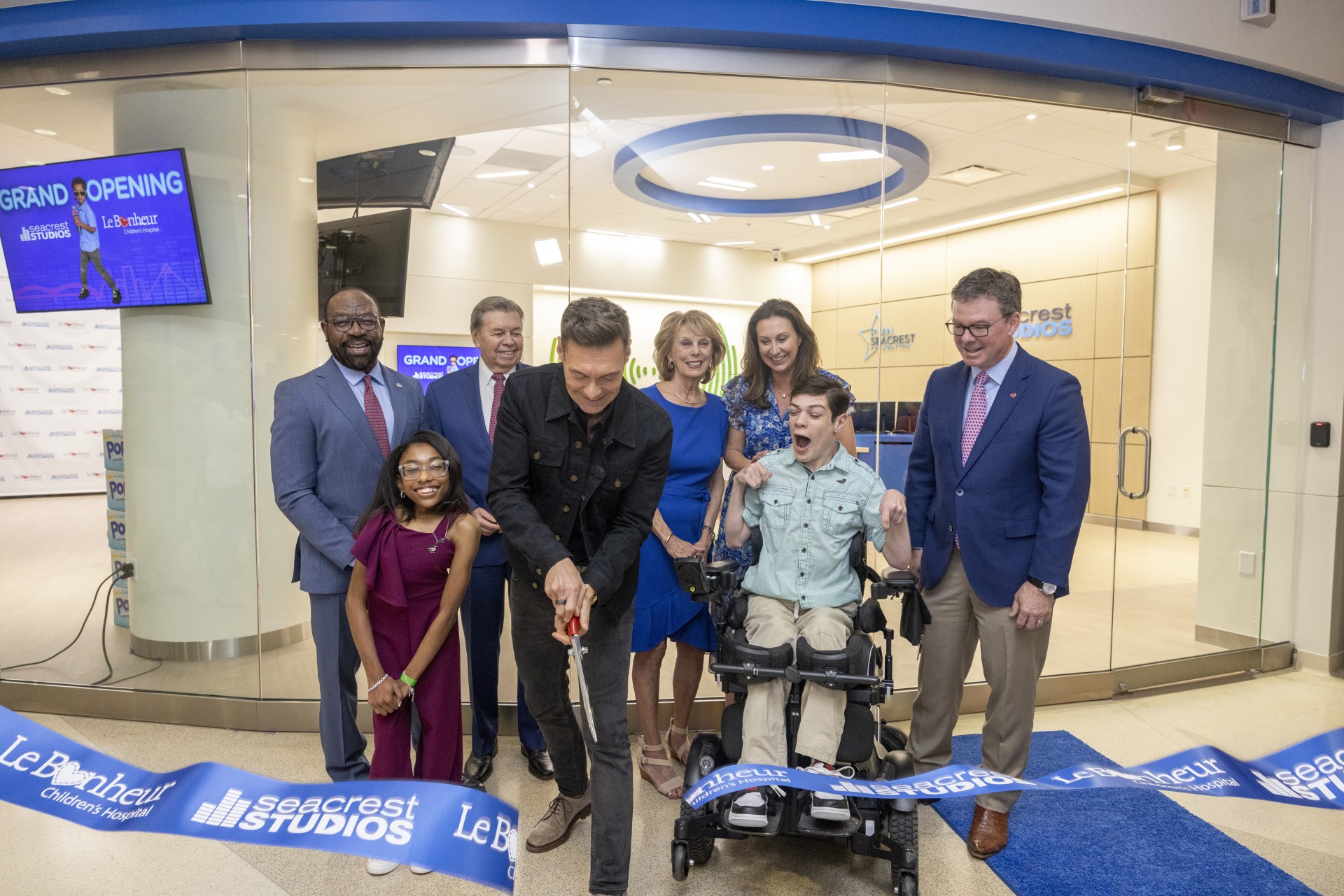 Snack Industry Innovator Snax-Sational Brands Continues Support of Ryan Seacrest Foundation As They Unveiled Latest Broadcast Studio at Le Bonheur  Children’s Hospital in Memphis on May 24th, 2023