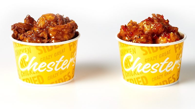 CHESTER'S CHICKEN PITS ITS POPULAR HONEY STUNG CHICKEN BITES AGAINST NEW SWEET CHILI CHICKEN BITES