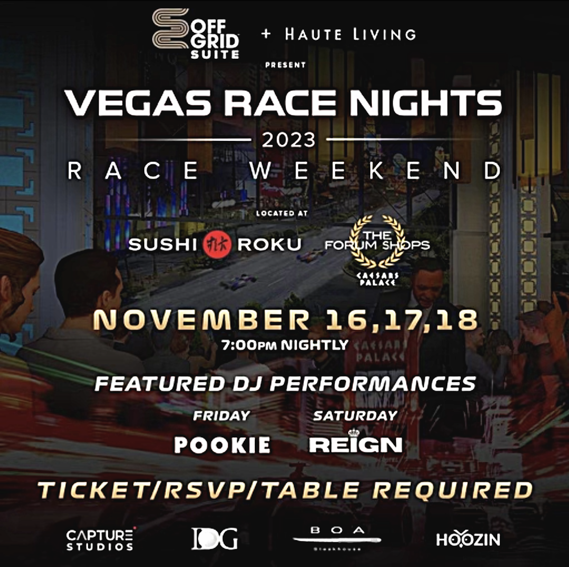 Formula 1 Weekend Hospitality Preview: Las Vegas –  Inside Off Grid Suite at Sushi Roku