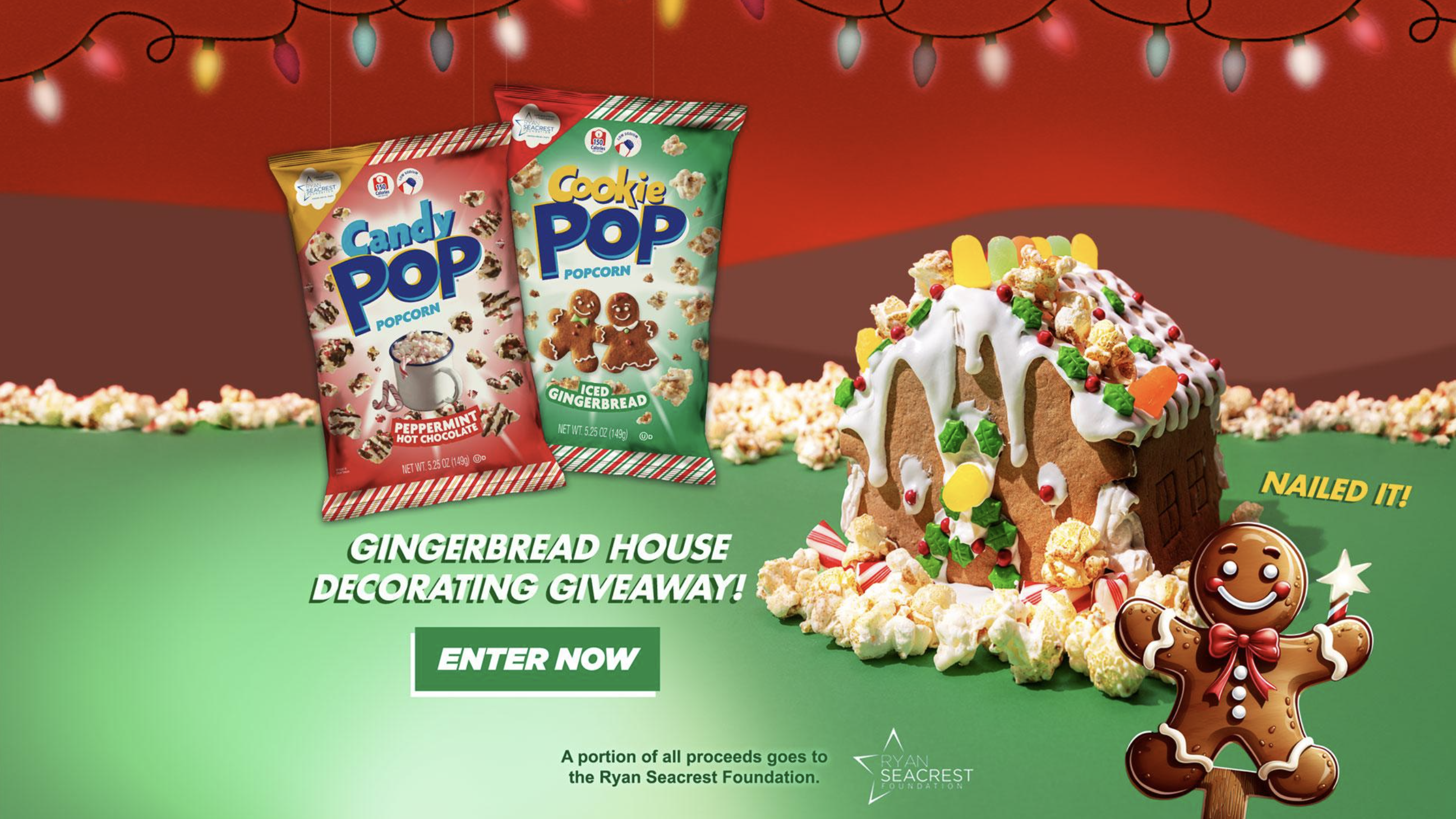 SNAX-Sational Brands’ Holiday Giving Campaign with Ryan Seacrest Foundation Marked by  #GIVINGTUESDAY Gingerbread House Giveaway Initiative