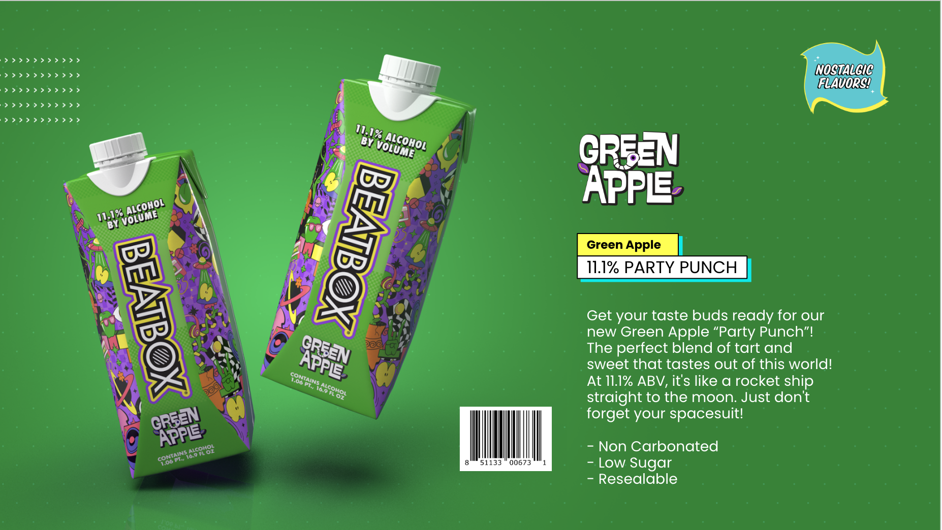 Leading RTD Innovator BeatBox Beverages to Launch Newest ‘Green Apple’ Flavor Timed to Holiday 2023/24 Season