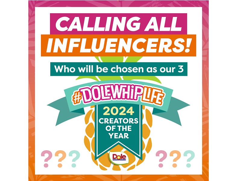 CREATING THE NEXT GREAT DOLE WHIP AT-HOME RECIPE COULD BE YOUR TICKET TO BECOMING A DOLE CONTENT AMBASSADOR FOR 2024