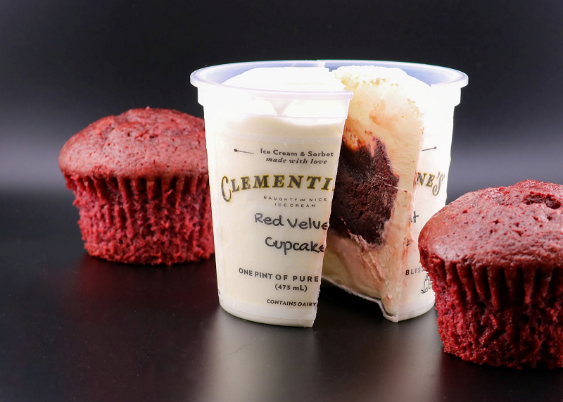 CLEMENTINE’S NAUGHTY & NICE ICE CREAM RELEASES NEW “HIDDEN DESSERT” ICE CREAM WITH A FULL CUPCAKE INSIDE THE PINT