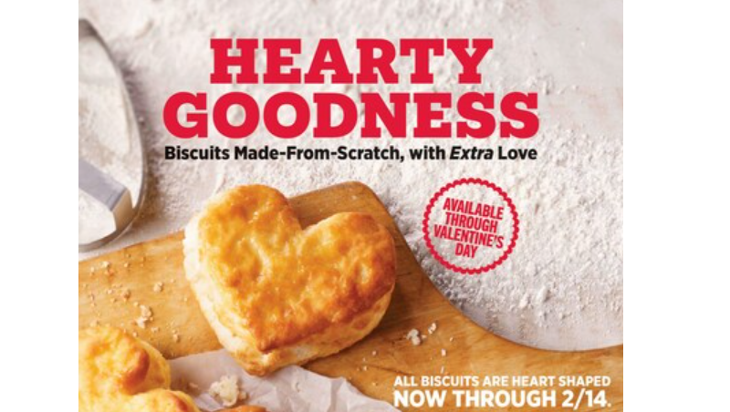 SHARE THE HARDEE'S LOVE LANGUAGE THIS VALENTINE'S DAY: HEART-SHAPED BISCUITS ARE BACK FEB. 1-14