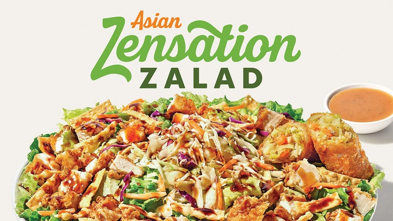 ZAXBY'S ASIAN ZENZATION ZALAD™ AND HAND-ROLLED EGG ROLLS ARE BACK
