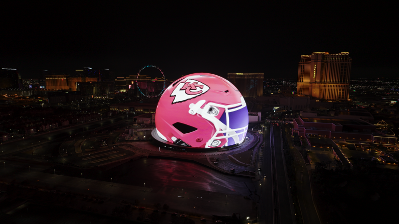 SPHERE AND NFL COLLABORATE ON CUSTOM SUPER BOWL CONTENT FOR THE EXOSPHERE CREATED EXCLUSIVELY BY SPHERE STUDIOS