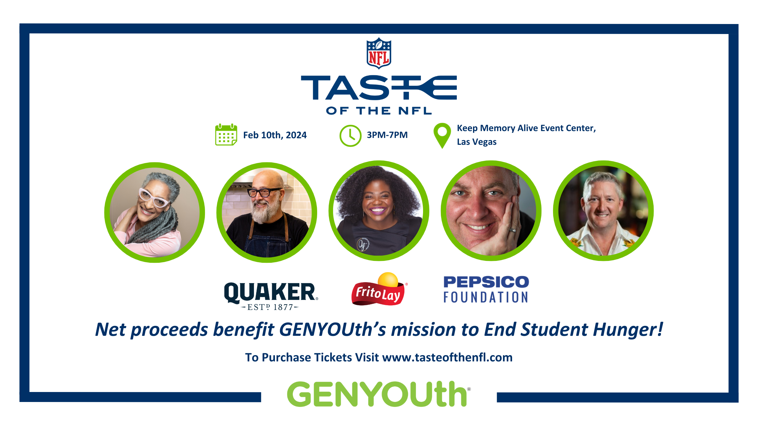 Taste of the NFL: This Super Bowl Culinary & Gridiron Extravaganza Tackles Student Hunger