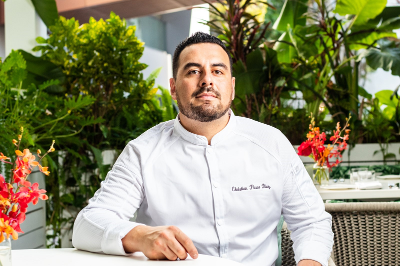 MICHELIN STAR LE JARDINIER BY THE BASTION COLLECTION IN THE MIAMI DESIGN DISTRICT NAMES CHRISTIAN PASCO DIAZ AS CHEF DE CUISINE