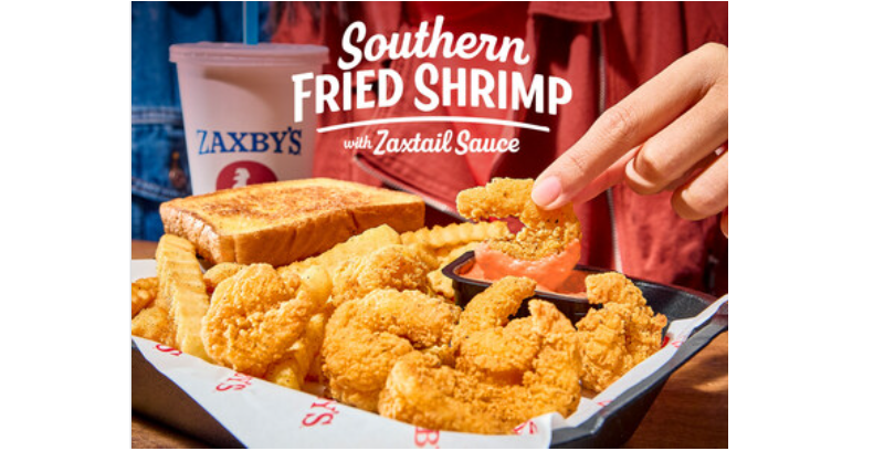 ZAXBY'S VENTURES TO THE SEA WITH NEW SOUTHERN FRIED SHRIMP AND ZAXTAIL SAUCE