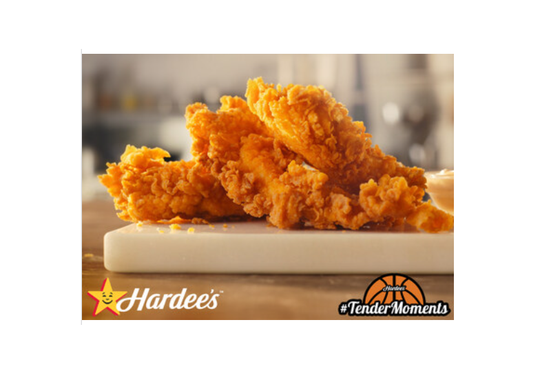 GAME-TIME: CELEBRATE #TENDERMOMENTS WITH FREE HARDEE'S HAND-BREADED CHICKEN TENDERS