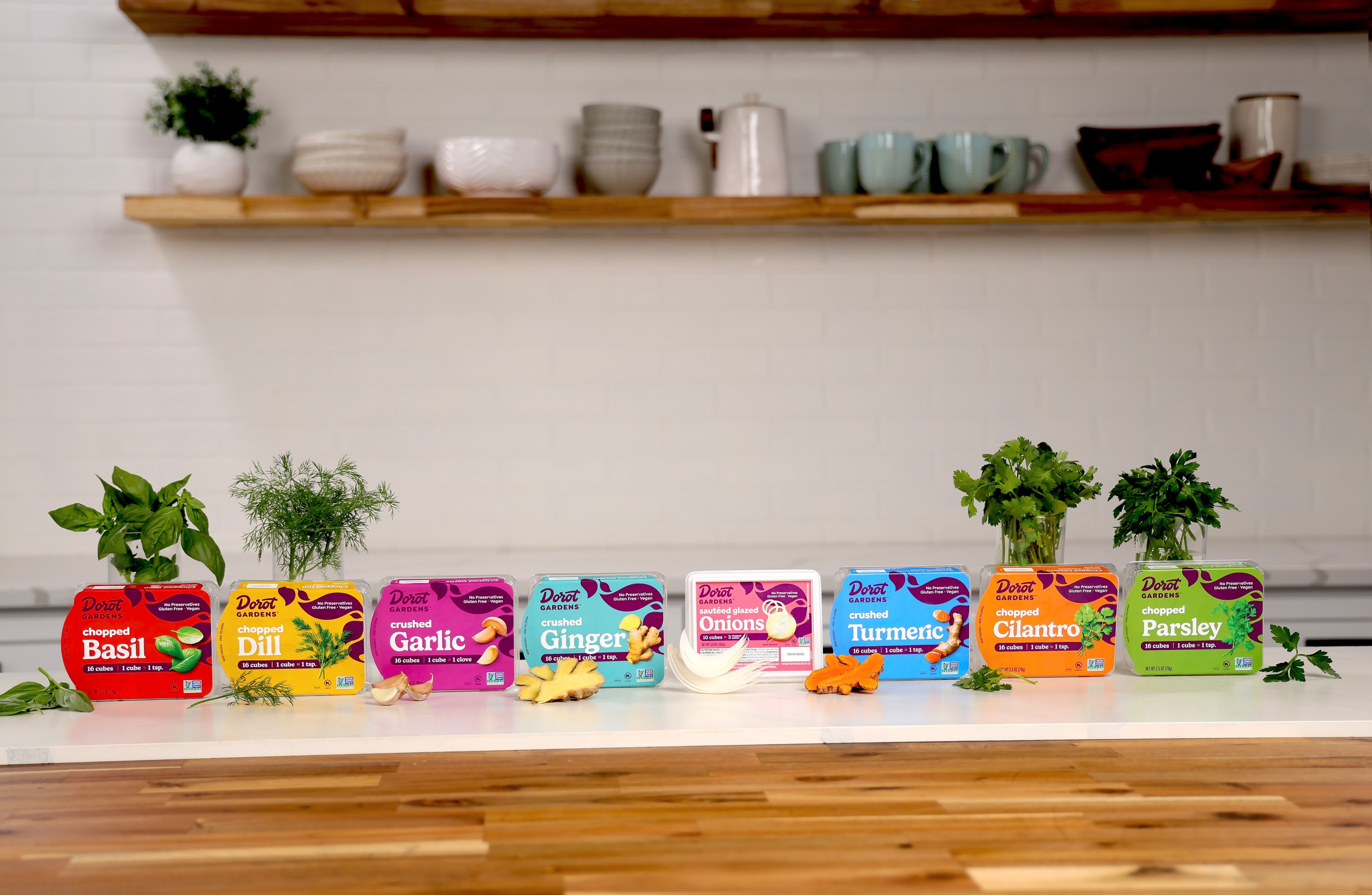 Cooking Revolutionized: Dorot Gardens® Unveils Rebrand and Introduces "Pop. Drop. Done" Fresh-Frozen Herbs