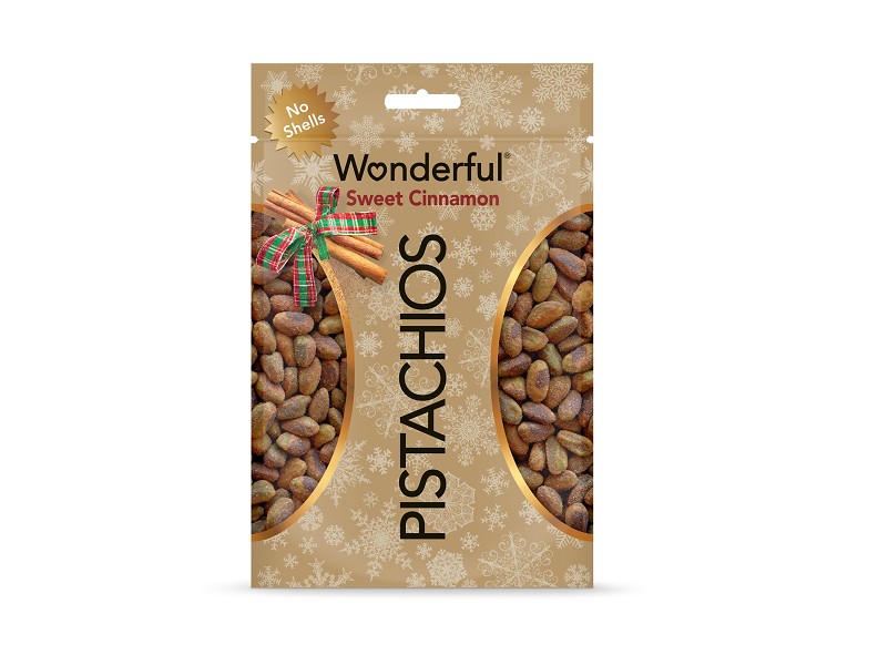 Wonderful® Pistachios Launches Limited-Edition No Shells Holiday Flavor: Sweet Cinnamon