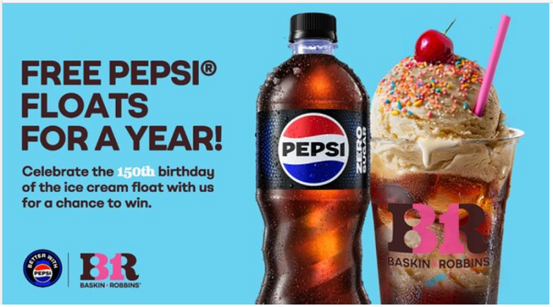 PEPSI® and Baskin-Robbins® Are Giving Away Free Ice Cream Floats for a Year and Name Alan Bersten "Chief Floats Officer" In Honor of the Sweet Treat's 150th Anniversary