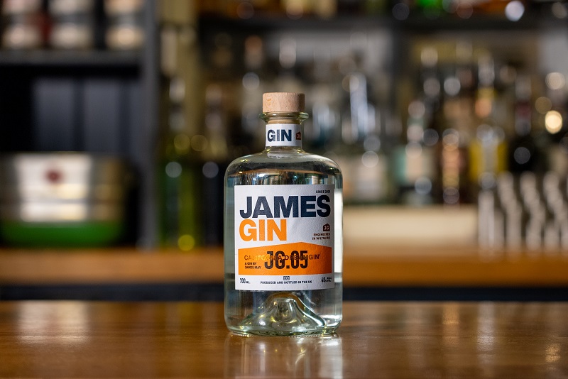 James Gin – gin by James May – launches   JG 05 CALIFORNIA DREAMGIN’ – a vegan gin made with mushrooms & patchouli, man