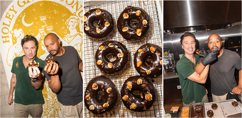 Holey Grail Donuts Launches New Collab w/ Zach Braff + Donald Faison [Scrubs Duo Introduces New Chocolate Peanut Butter Fluff Donut]