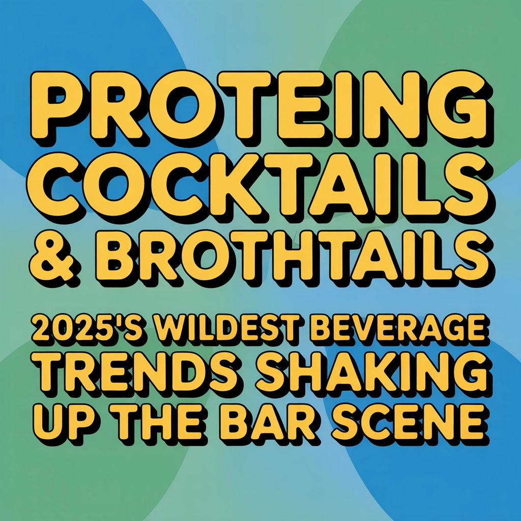 Protein Cocktails & Brothtails: 2025's Wildest Beverage Trends Shaking Up the Bar Scene