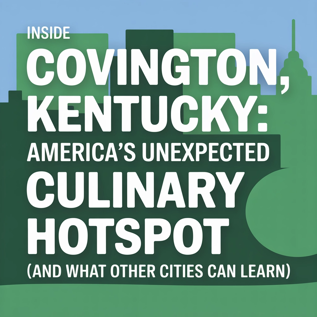 Inside Covington, Kentucky: America's Unexpected Culinary Hotspot (And What Other Cities Can Learn)