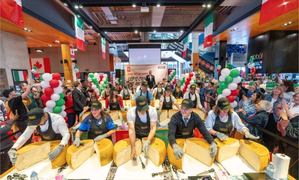Parmigiano Reggiano Sets Guinness World Record in Canada