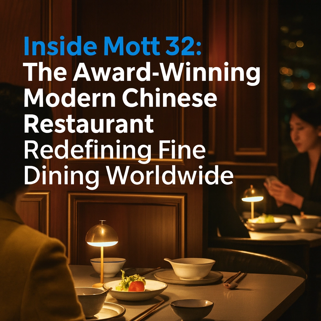 Inside Mott 32: The Award-Winning Modern Chinese Restaurant Redefining Fine Dining Worldwide