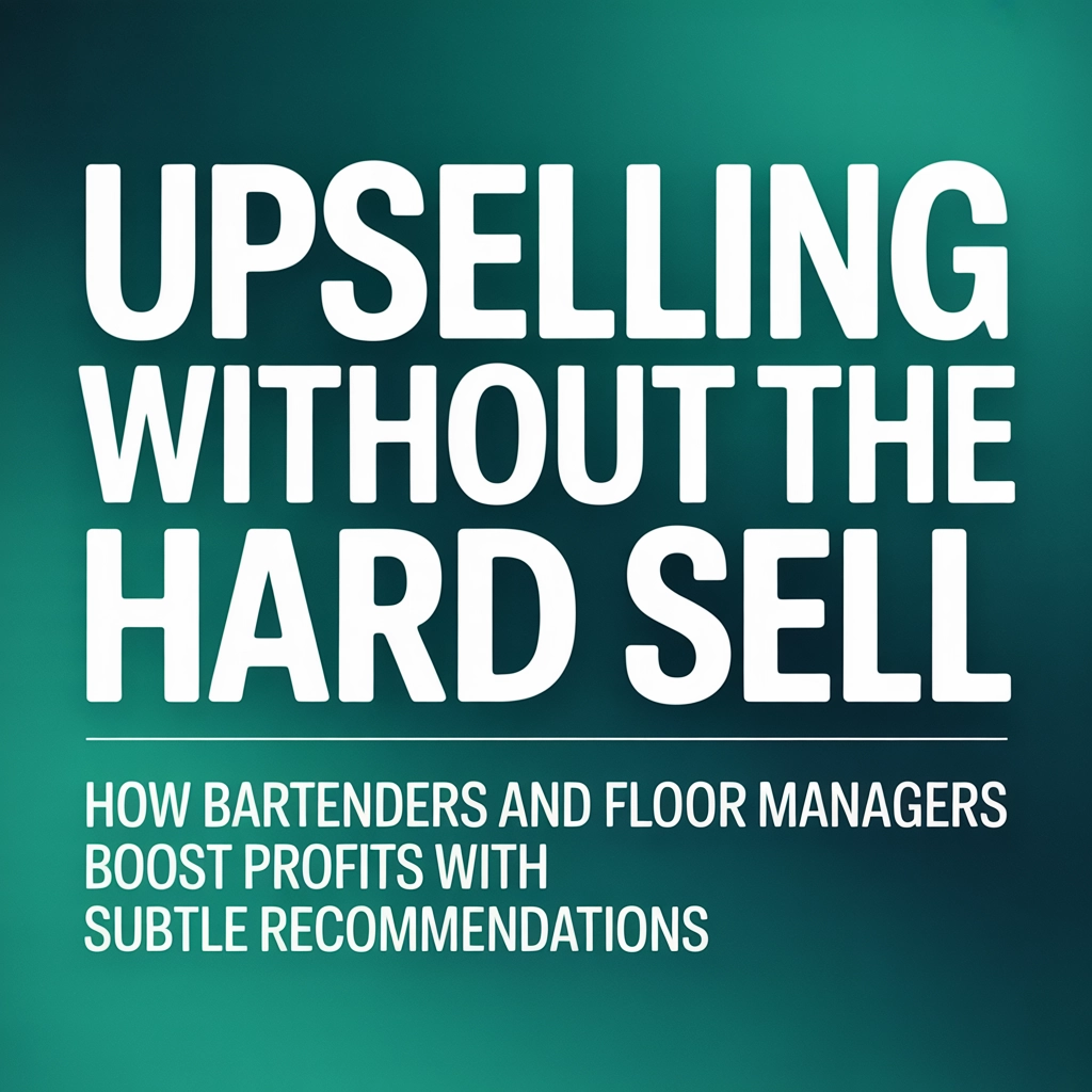 Upselling Without the Hard Sell: How Bartenders and Floor Managers Boost Profits with Subtle Recommendations