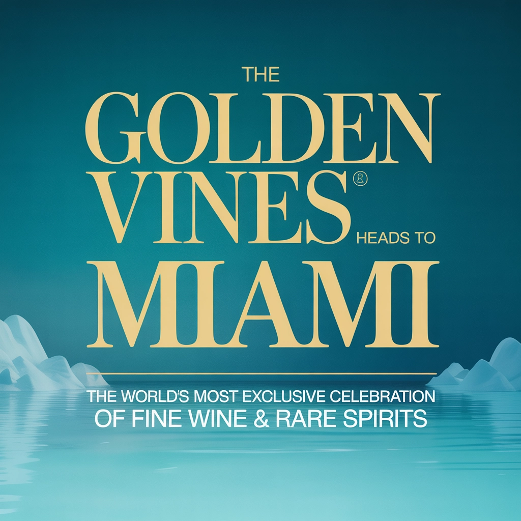 The Golden Vines Heads to Miami: The World’s Most Exclusive Celebration of Fine Wine & Rare Spirits