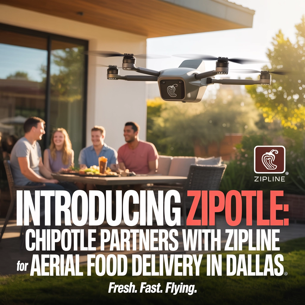 Introducing Zipotle: Chipotle Partners with Zipline for Aerial Food Delivery in Dallas