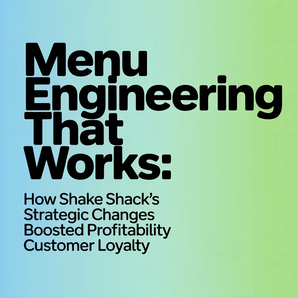 Menu Engineering That Works: How Shake Shack’s Strategic Changes Boosted Profitability and Customer Loyalty