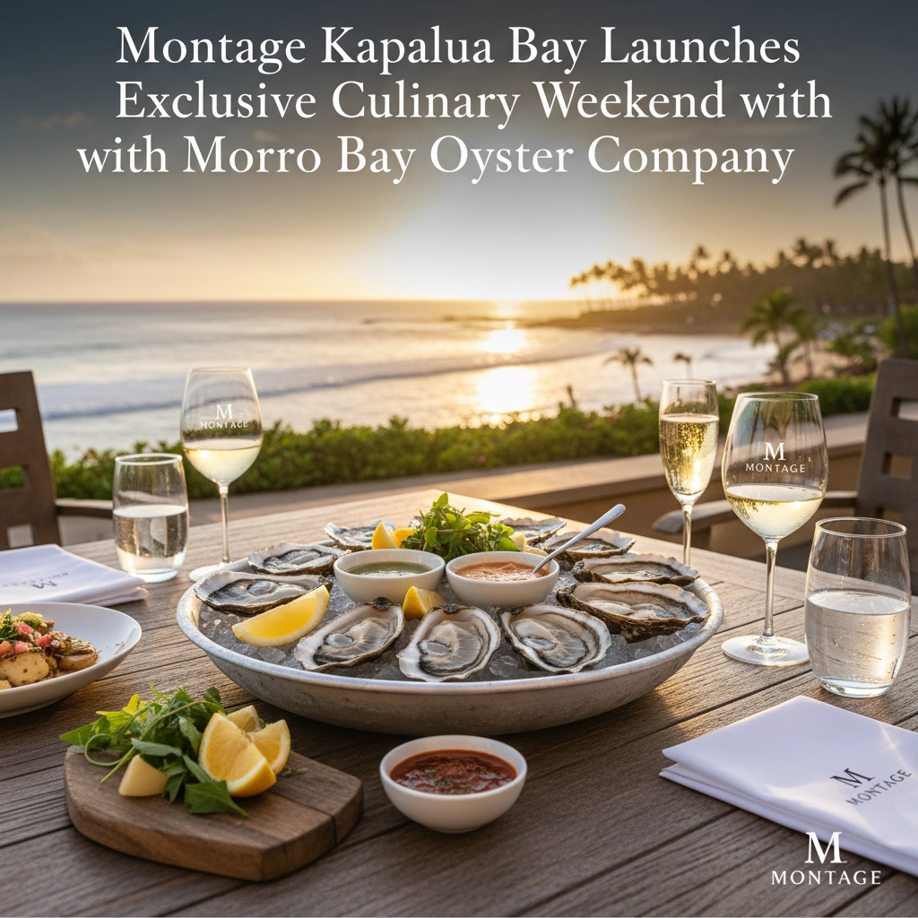 Montage Kapalua Bay Launches Exclusive Culinary Weekend with Morro Bay Oyster Company
