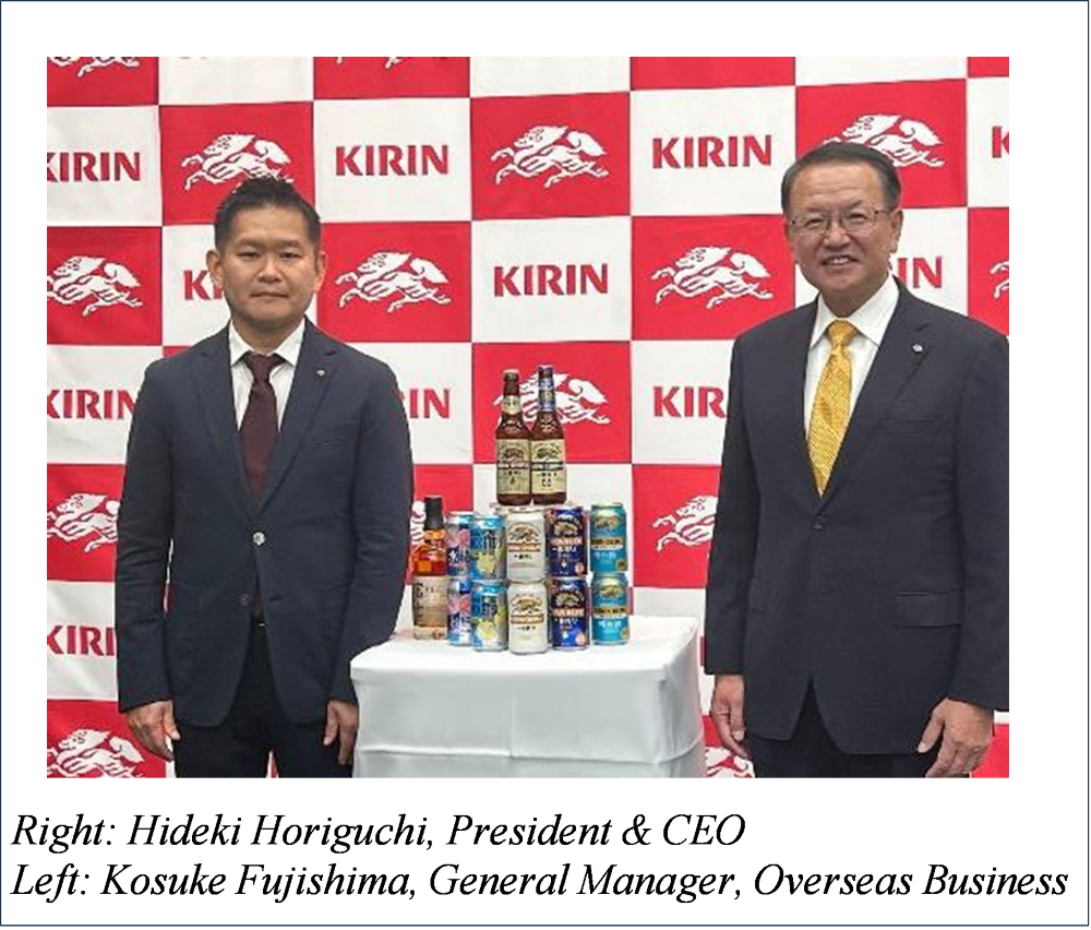 Kirin Brewery Outlines Global Growth Roadmap: New Southeast Asia HQ, Expanding Flagship Brands, and International Partnerships