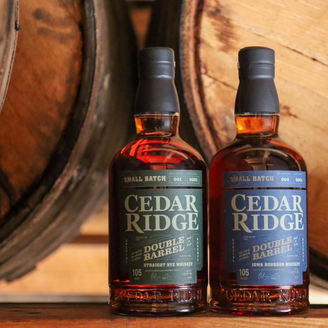 Cedar Ridge Distillery Releases Annual Double Barrel Bourbon and Limited Edition Double Barrel Rye