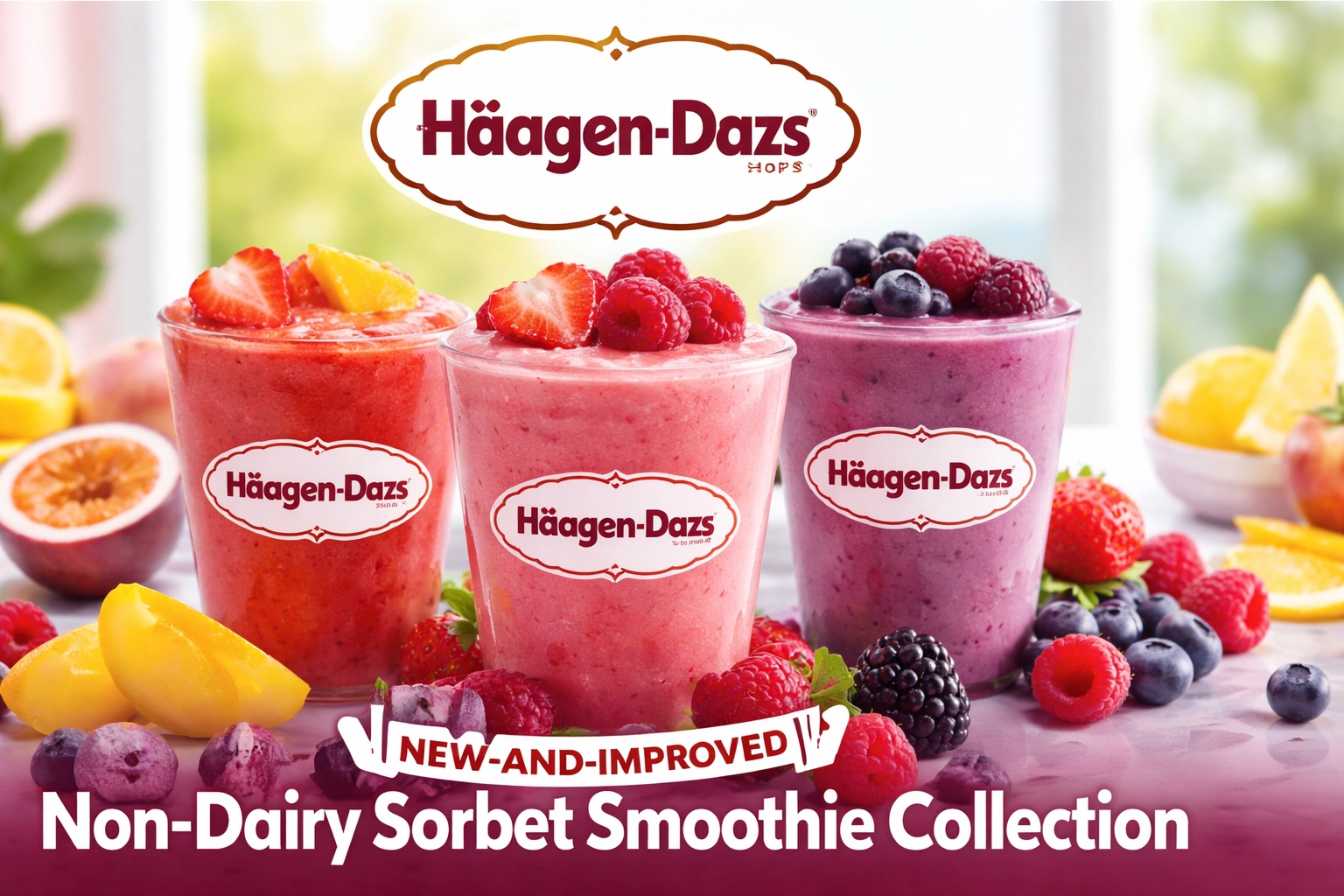 Häagen-Dazs® Shops Launches New-and-Improved Non-Dairy Sorbet Smoothie Collection