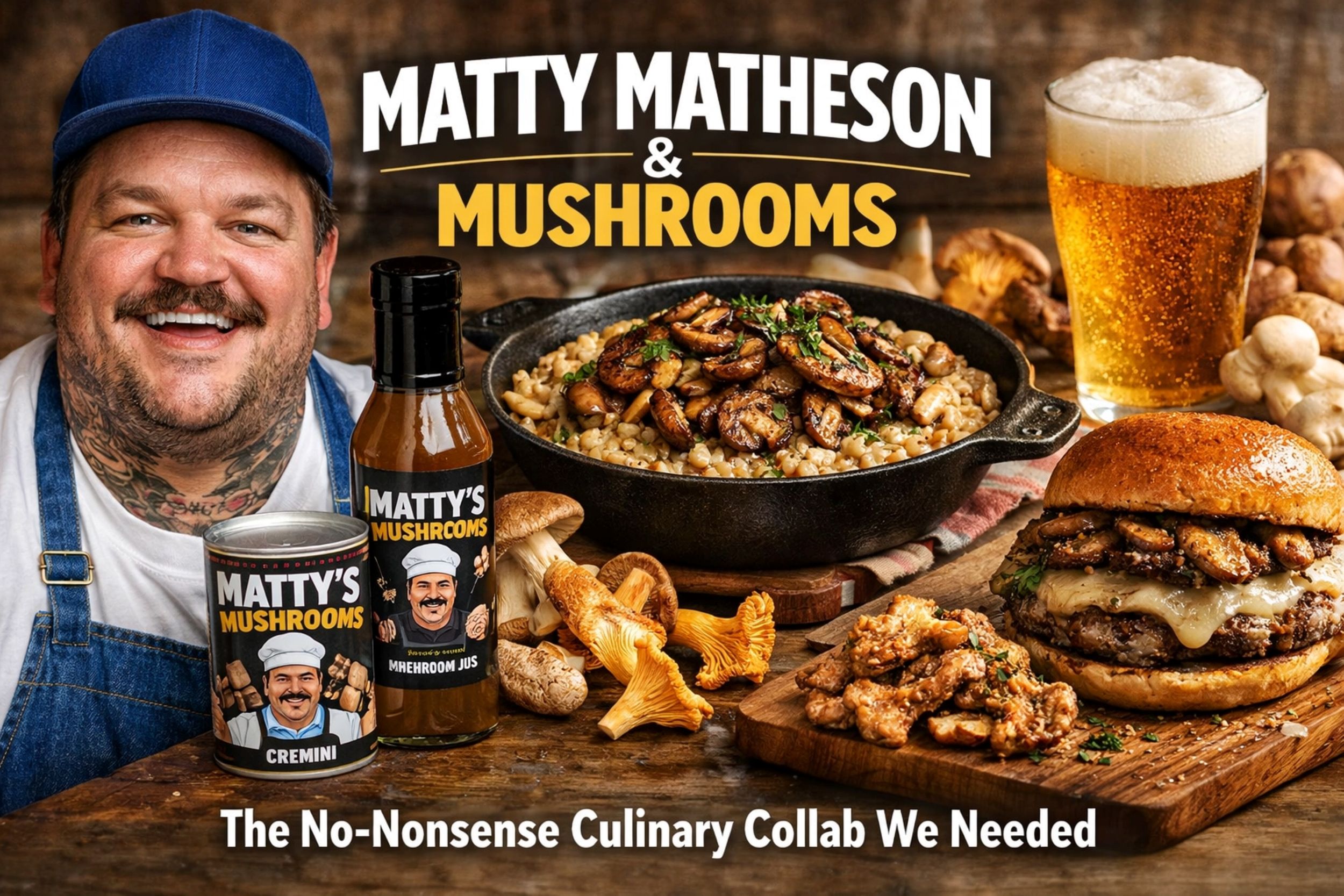 Matty Matheson & Mushrooms: The No-Nonsense Culinary Collab We Needed