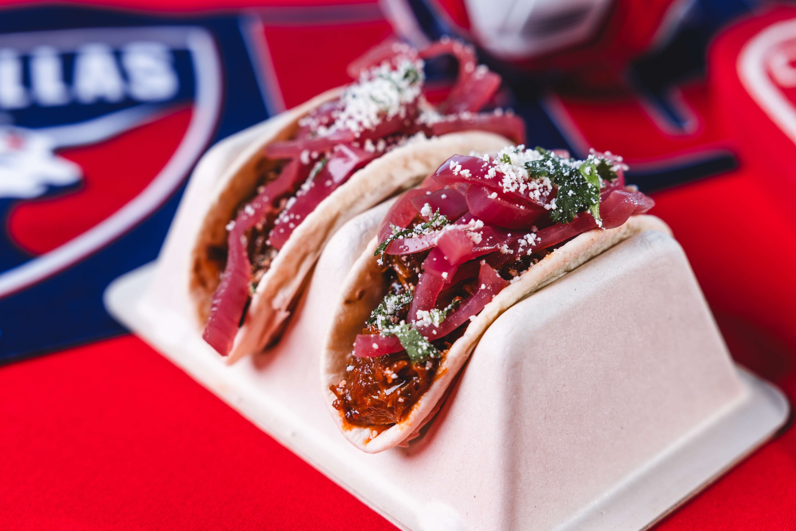 Brisket Cotija Tacos 2 - Toyota Stadium Eats 2026 FC Dallas MLS Season