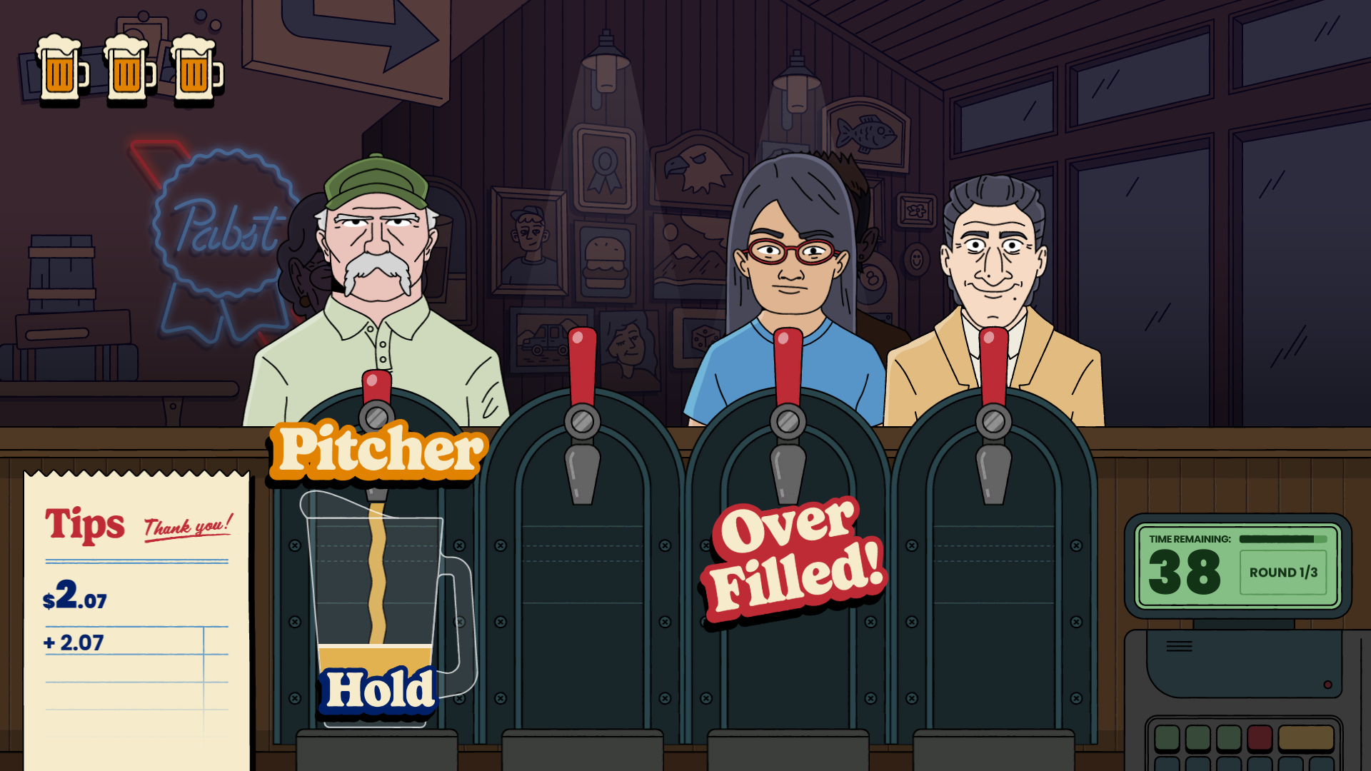 Pabst Blue Ribbon’s ‘Perfect Pour’ Arcade Game: A Bartender’s Challenge