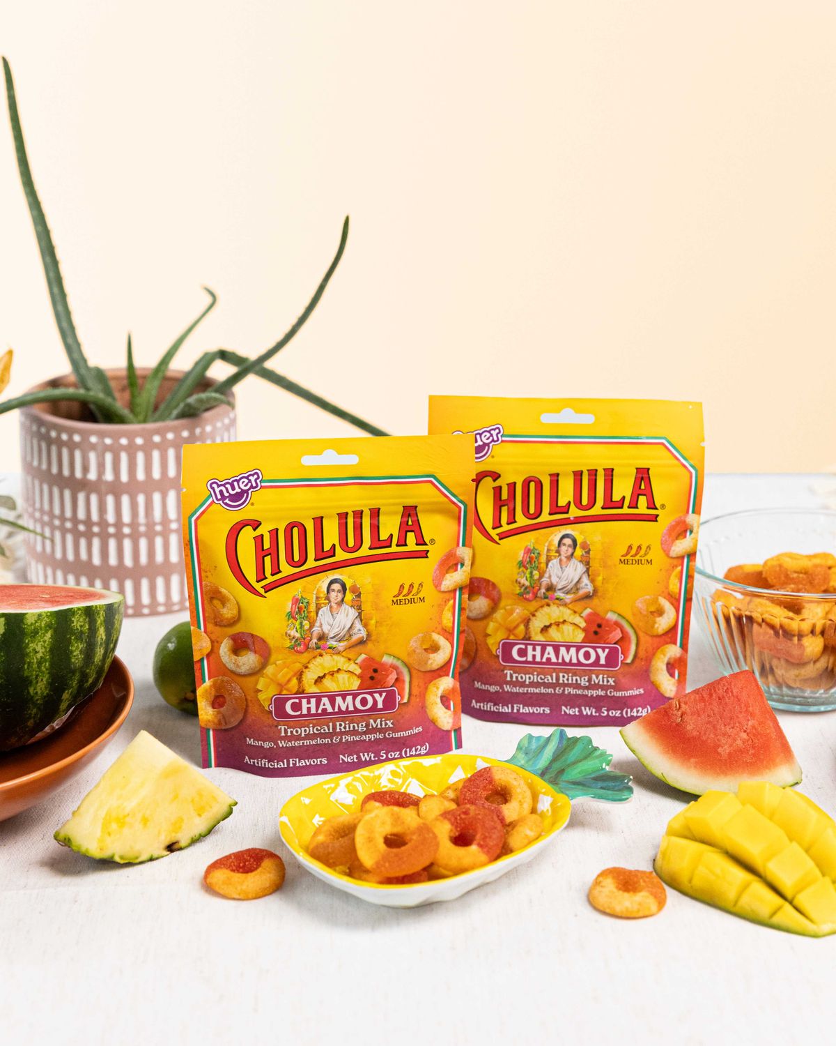 Unleashing Flavor: Huer Foods and Cholula® Introduce Chamoy Tropical Ring Mix
