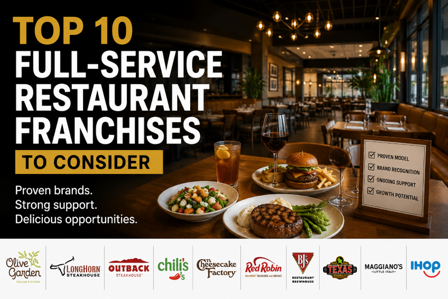 Top 10 Full-Service Restaurant Franchises to Consider in 2026