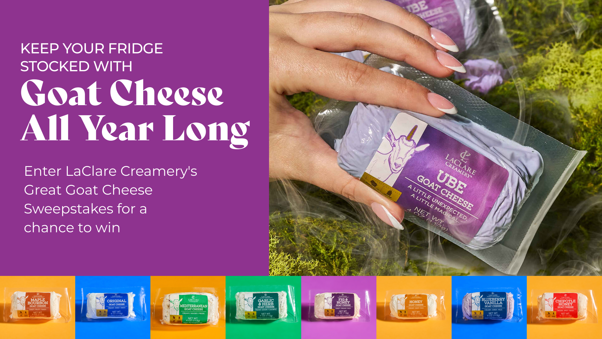 LaClare Goat Cheese Month Sweepstakes 2026 — Food & Beverage Magazine
