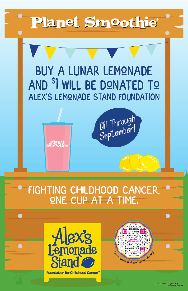 Planet Smoothie Lunar Lemonade Fights Childhood Cancer — Food & Beverage Magazine