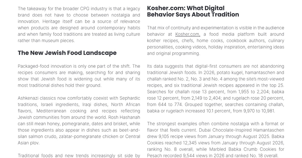 Tradition Meets What's Next: How Jewish Food Is Finding a New Generation